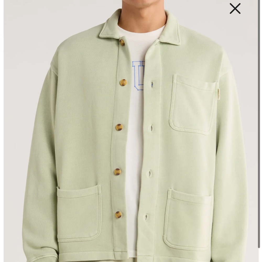 Museum of Peace & Quiet Men's Sage wordmark chore coat